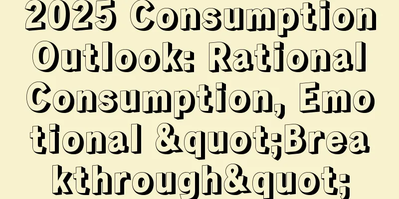 2025 Consumption Outlook: Rational Consumption, Emotional "Breakthrough"