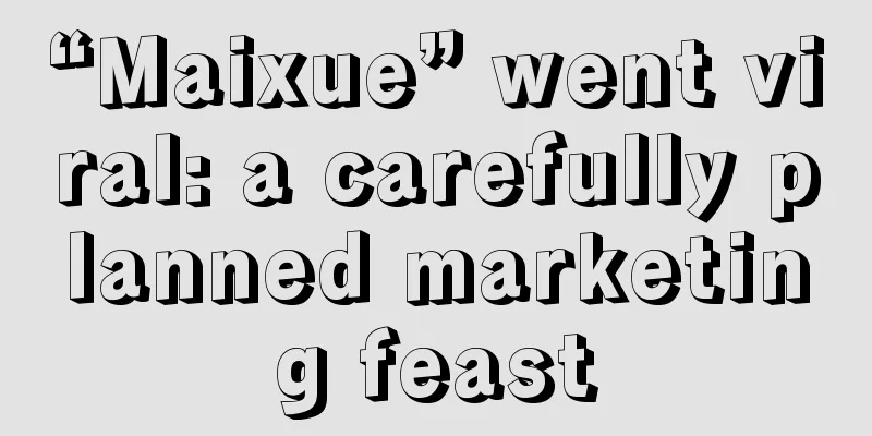 “Maixue” went viral: a carefully planned marketing feast