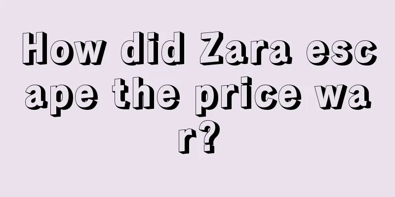 How did Zara escape the price war?