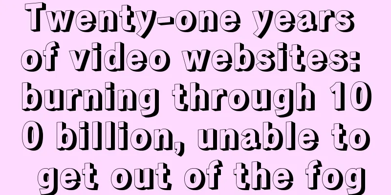 Twenty-one years of video websites: burning through 100 billion, unable to get out of the fog