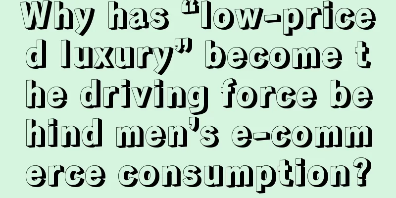 Why has “low-priced luxury” become the driving force behind men’s e-commerce consumption?