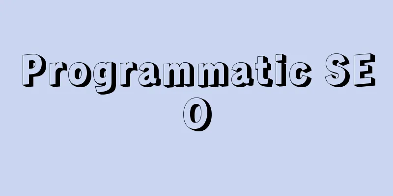 Programmatic SEO