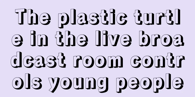 The plastic turtle in the live broadcast room controls young people