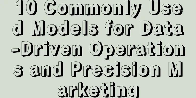 10 Commonly Used Models for Data-Driven Operations and Precision Marketing