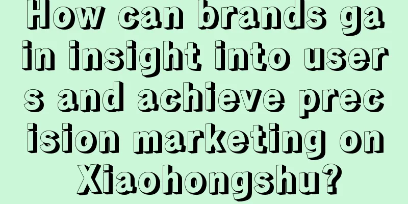 How can brands gain insight into users and achieve precision marketing on Xiaohongshu?