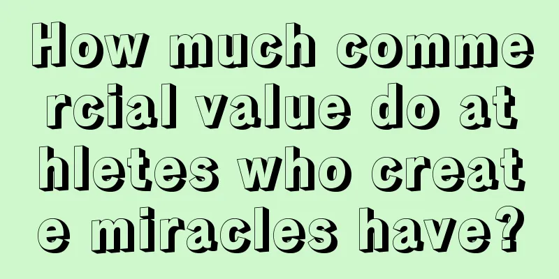 How much commercial value do athletes who create miracles have?