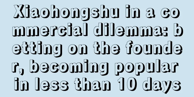 Xiaohongshu in a commercial dilemma: betting on the founder, becoming popular in less than 10 days