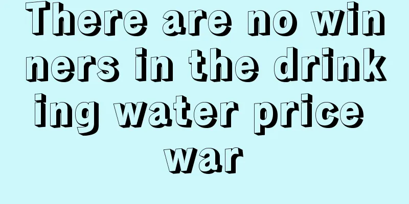 There are no winners in the drinking water price war