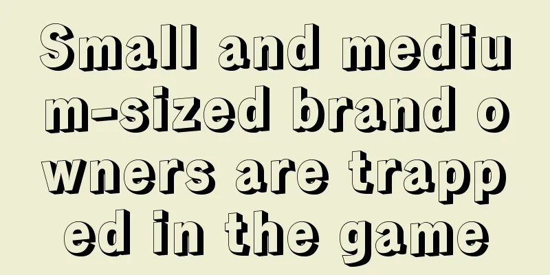Small and medium-sized brand owners are trapped in the game