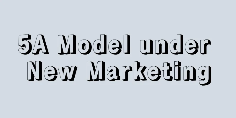 5A Model under New Marketing