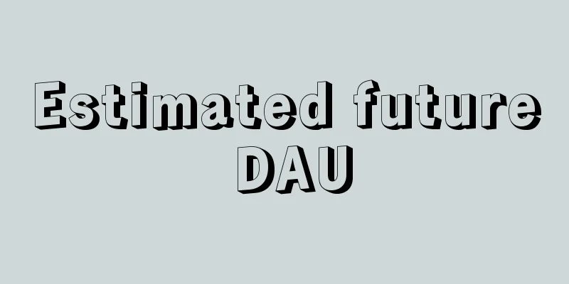 Estimated future DAU