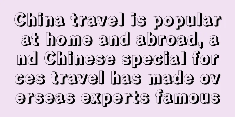 China travel is popular at home and abroad, and Chinese special forces travel has made overseas experts famous