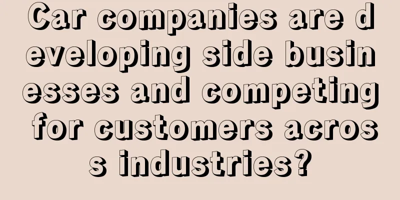 Car companies are developing side businesses and competing for customers across industries?