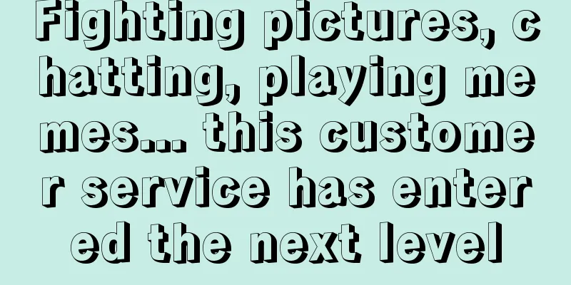 Fighting pictures, chatting, playing memes... this customer service has entered the next level