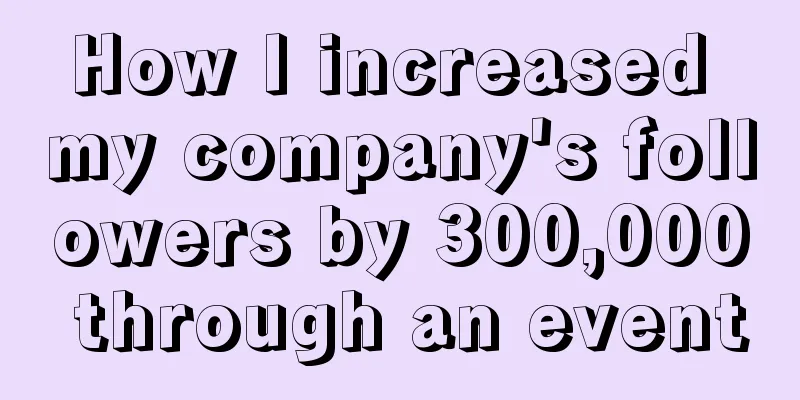 How I increased my company's followers by 300,000 through an event