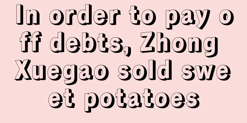 In order to pay off debts, Zhong Xuegao sold sweet potatoes