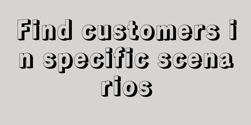 Find customers in specific scenarios