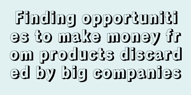 Finding opportunities to make money from products discarded by big companies