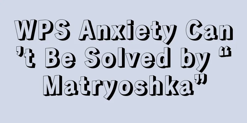 WPS Anxiety Can’t Be Solved by “Matryoshka”