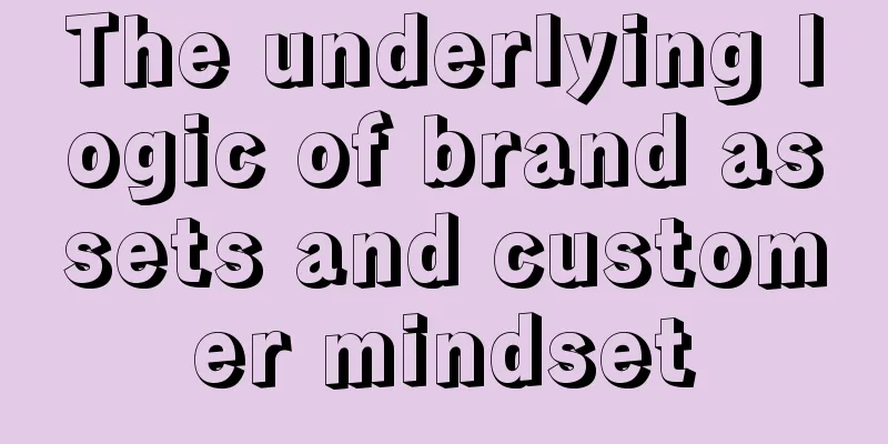 The underlying logic of brand assets and customer mindset