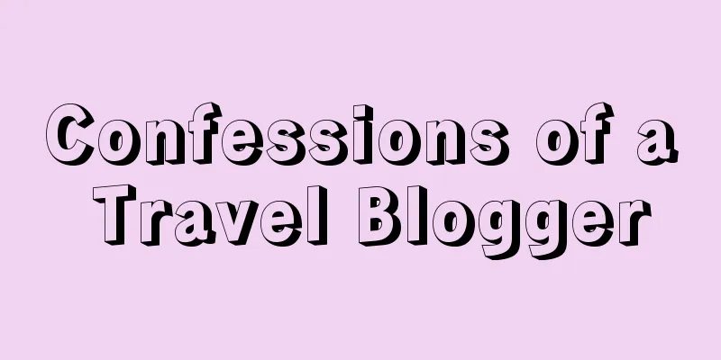 Confessions of a Travel Blogger