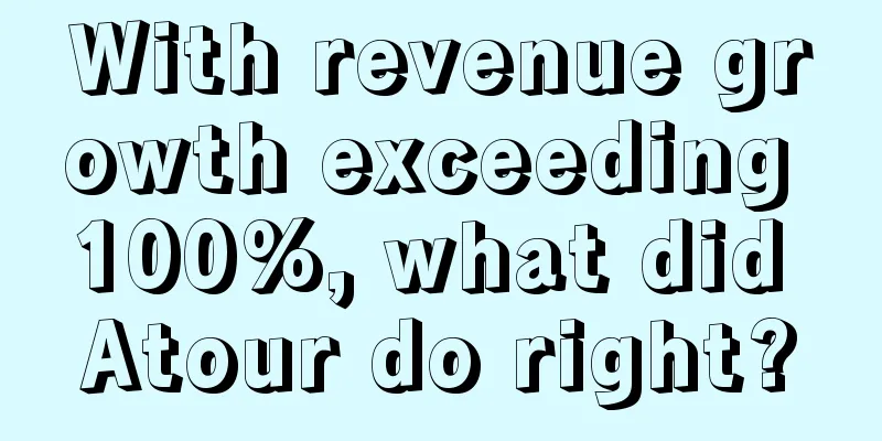 With revenue growth exceeding 100%, what did Atour do right?