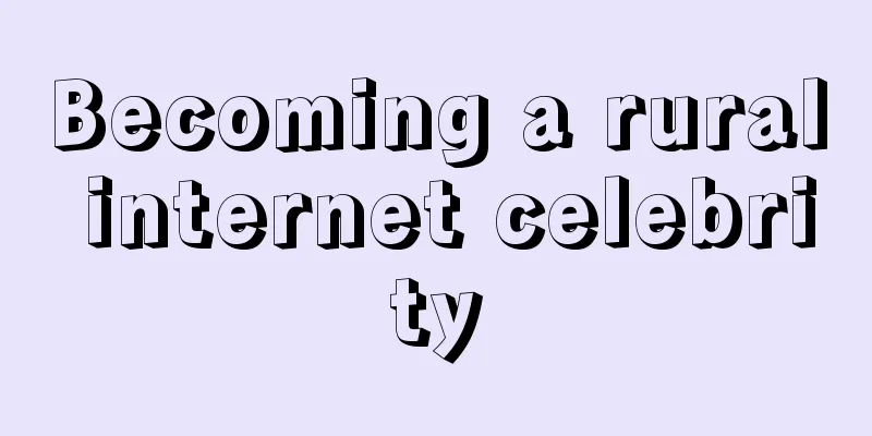 Becoming a rural internet celebrity