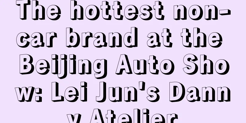 The hottest non-car brand at the Beijing Auto Show: Lei Jun's Danny Atelier