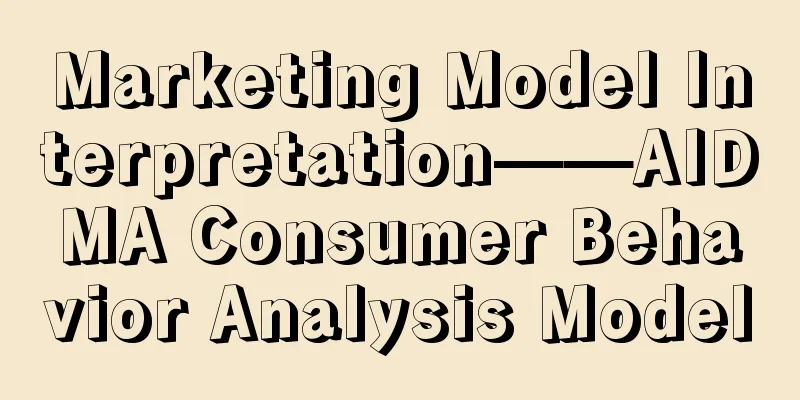 Marketing Model Interpretation——AIDMA Consumer Behavior Analysis Model