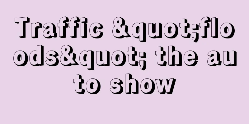 Traffic "floods" the auto show