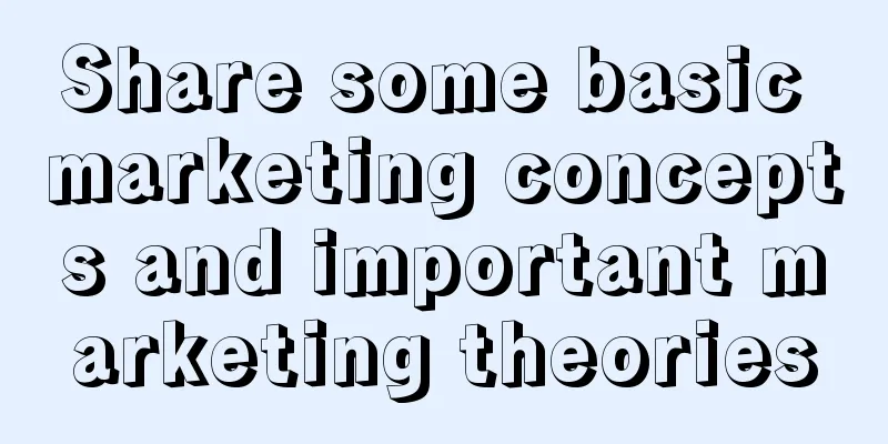 Share some basic marketing concepts and important marketing theories