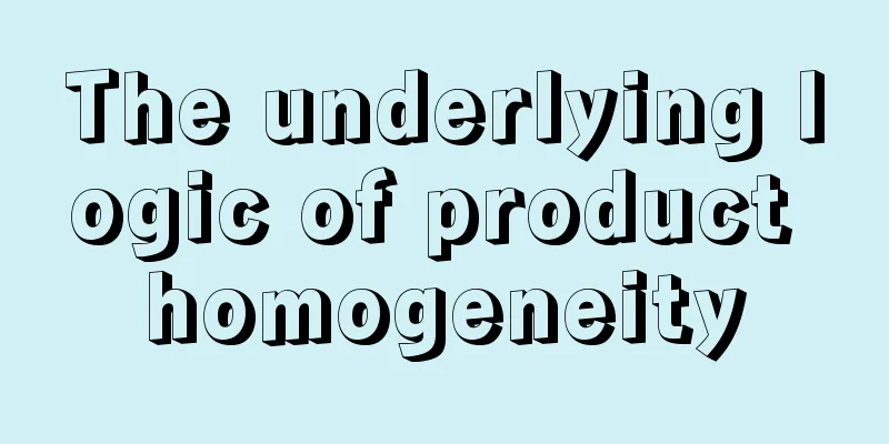 The underlying logic of product homogeneity