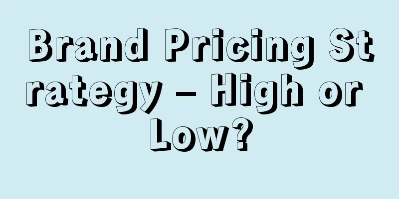 Brand Pricing Strategy – High or Low?