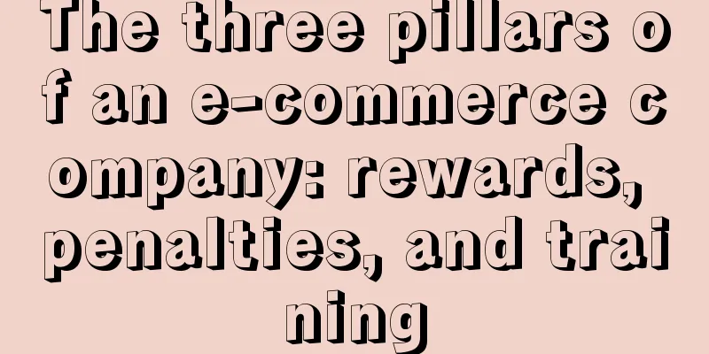 The three pillars of an e-commerce company: rewards, penalties, and training