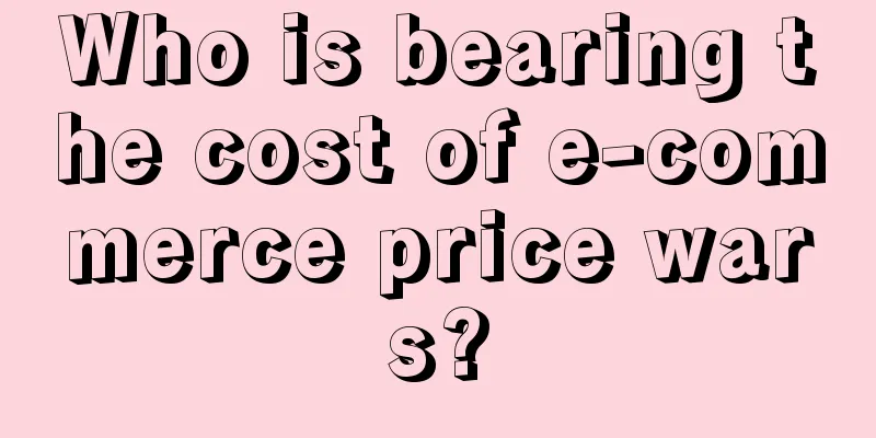 Who is bearing the cost of e-commerce price wars?