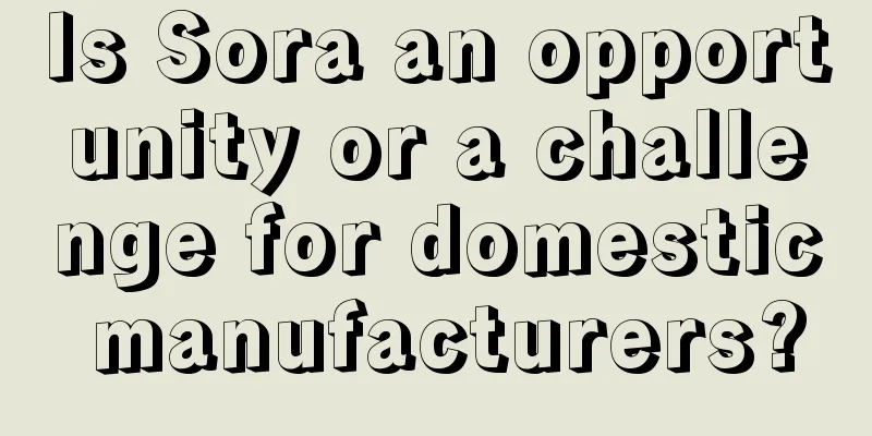 Is Sora an opportunity or a challenge for domestic manufacturers?