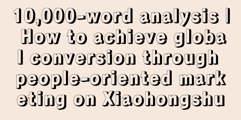 10,000-word analysis | How to achieve global conversion through people-oriented marketing on Xiaohongshu