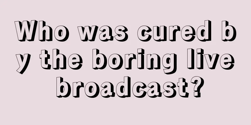 Who was cured by the boring live broadcast?