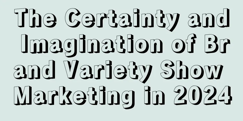 The Certainty and Imagination of Brand Variety Show Marketing in 2024