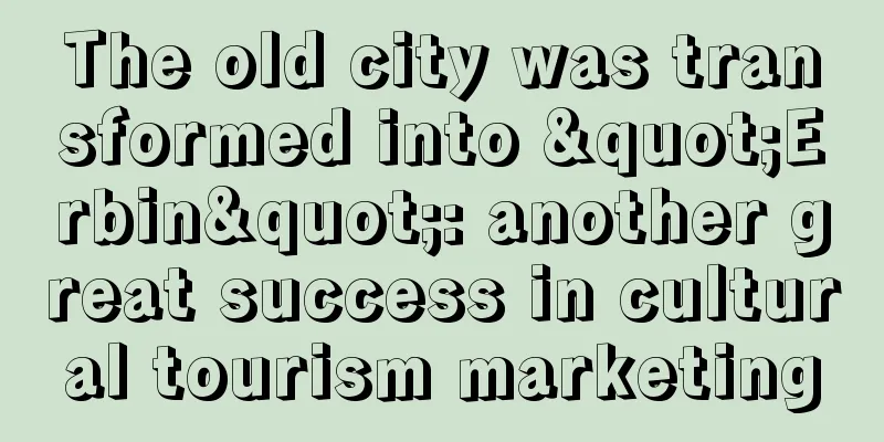 The old city was transformed into "Erbin": another great success in cultural tourism marketing