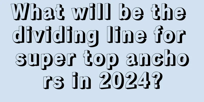 What will be the dividing line for super top anchors in 2024?