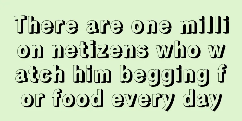 There are one million netizens who watch him begging for food every day