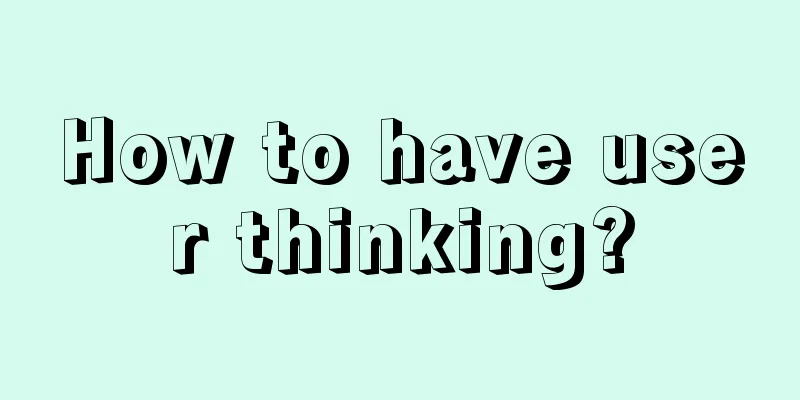 How to have user thinking?