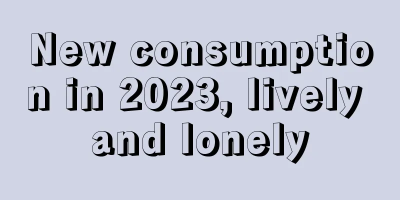 New consumption in 2023, lively and lonely