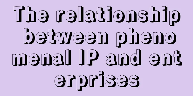 The relationship between phenomenal IP and enterprises