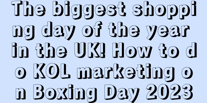 The biggest shopping day of the year in the UK! How to do KOL marketing on Boxing Day 2023