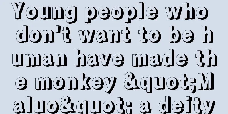 Young people who don't want to be human have made the monkey "Maluo" a deity