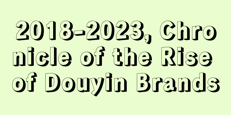 2018-2023, Chronicle of the Rise of Douyin Brands