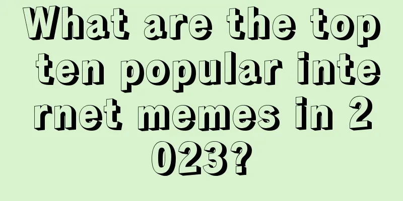 What are the top ten popular internet memes in 2023?
