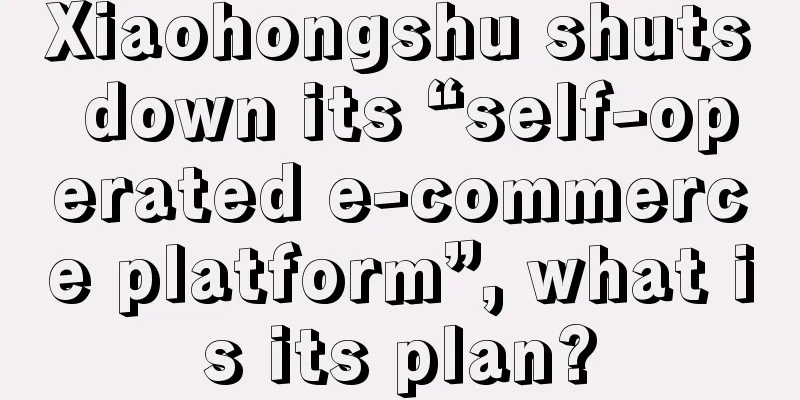 Xiaohongshu shuts down its “self-operated e-commerce platform”, what is its plan?